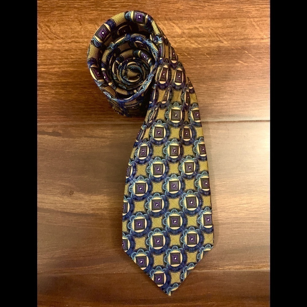 🍁END of SEASON SALE🍁JZ RICHARDS Vintage Silk Golden Brown Necktie